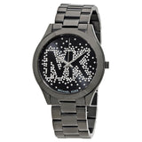 Michael Kors Slim Runway Black Dial Black Steel Strap Watch for Women - MK3589 Authentic Buy Shop Now