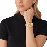Guess G-Twist Gold Dial Gold Steel Strap Watch for Women - W1082L2 Authentic Buy Shop Now