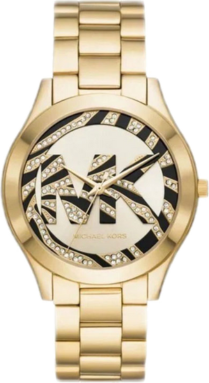 Michael Kors Runway Gold Dial Gold Steel Strap Watch For Women - MK4561 Authentic Buy Shop Now