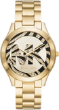 Michael Kors Runway Gold Dial Gold Steel Strap Watch For Women - MK4561 Authentic Buy Shop Now