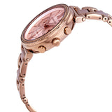 Michael Kors Sofie Chronograph Rose Gold Dial Rose Gold Steel Strap Watch For Women - MK6560 Authentic Buy Shop Now