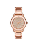 Michael Kors Kinley Rose Gold Dial Rose Gold Steel Strap Watch for Women - MK6210 Authentic Buy Shop Now