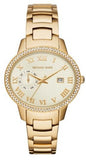 Michael Kors Whitley Analog Diamonds Gold Dial Gold Steel Strap Watch For Women - MK6227 Authentic Buy Shop Now