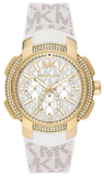 Michael Kors Sydney Quartz White Dial White Leather Strap Watch For Women - MK7221 Authentic Buy Shop Now