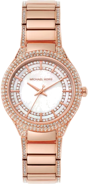 Michael Kors Sylvia Mother Of Pearl Dial Rose Gold Steel Strap Watch for Women - MK4656 Authentic Buy Shop Now