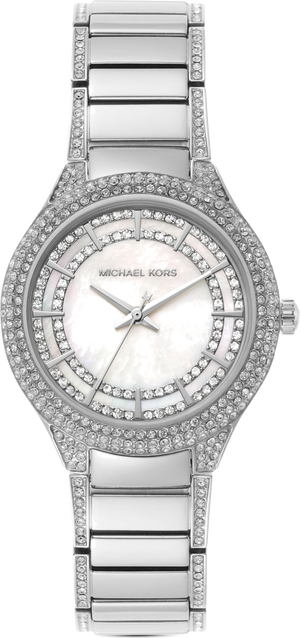 Michael Kors Sylvia Mother of Pearl Dial Silver Steel Strap Watch For Women - MK4657 Authentic Buy Shop Now