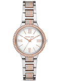 Michael Kors Taryn Quartz White Dial Two Tone Steel Strap Watch For Women - MK4461 Authentic Buy Shop Now