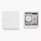 Michael Kors Melissa Quartz Silver Dial Silver Steel Strap Watch for Women - MK1055 Authentic Buy Shop Now