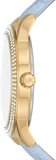 Michael Kors Tibby Multifunction White Dial Blue Leather Strap Watch For Women - MK2965 Authentic Buy Shop Now
