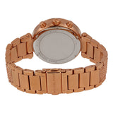 Michael Kors Uptown Glam Parker Chronograph Rose Gold Dial Steel Strap Watch for Women - MK5663 Authentic Buy Shop Now