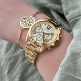 Michael Kors Bradshaw Gold Dial Gold Steel Strap Watch for Women - MK5798 Authentic Buy Shop Now