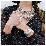 Michael Kors Lexington Silver Dial Silver Steel Strap Watch for Women - MK5555 Authentic Buy Shop Now