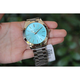 Michael Kors Runway Blue Dial Silver Steel Strap Watch for Women - MK3292 Authentic Buy Shop Now