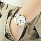 Michael Kors Runway Slim Silver Dial Two Tone Stainless Steel Strap Watch for Women - MK3198 Authentic Buy Shop Now
