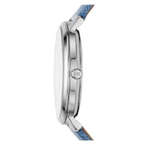 Michael Kors Jaryn Quartz Silver Dial Blue Leather Strap Watch For Women - MK2495 Authentic Buy Shop Now