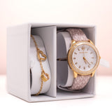 Michael Kors Tibby Analog Silver Dial White Leather Strap Watch for Women - MK1049 Authentic Buy Shop Now
