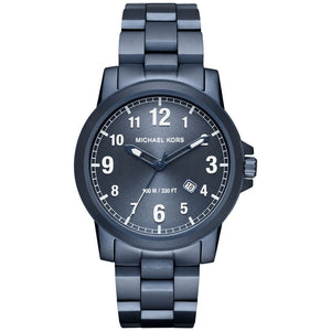 Michael Kors Paxton Quartz Blue Dial Blue Steel Strap Watch For Men - MK8533 Authentic Buy Shop Now