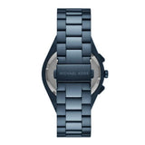 Michael Kors Lennox Chronograph Blue Dial Blue Steel Strap Watch For Women - MK9147 Authentic Buy Shop Now