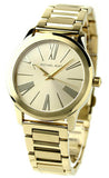 Michael Kors Hartman Quartz Gold Dial Gold Steel Strap Watch For Women - MK3490 Authentic Buy Shop Now