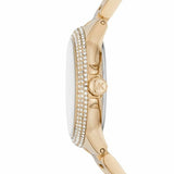 Michael Kors Mini Camille Chronograph White Dial Rose Gold Steel Strap Watch For Women - MK6844 Authentic Buy Shop Now