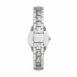 Michael Kors Runway Mercer Quartz Mother of Pearl Blue Dial Silver Steel Strap Watch For Women - MK6857 Authentic Buy Shop Now
