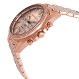 Michael Kors Whitney Chronograph Rose Gold Dial Rose Gold Steel Strap Watch For Women - MK6730 Authentic Buy Shop Now