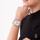 Michael Kors Whitney Chronograph Silver Dial Two Tone Steel Strap Watch For Women - MK7225 Authentic Buy Shop Now