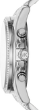 Michael Kors Whitney Chronograph Crystals Silver Dial Silver Steel Strap Watch For Women - MK6728 Authentic Buy Shop Now