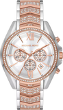 Michael Kors Whitney Chronograph Silver Dial Two Tone Steel Strap Watch For Women - MK7225 Authentic Buy Shop Now
