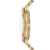 Michael Kors Addyson Three-Hand White Dial Gold Steel Strap Watch for Women - MK4712 Authentic Buy Shop Now