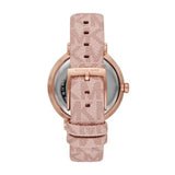Michael Kors Pyper Quartz Silver Dial Pink Leather Strap Watch for Women - MK2947 Authentic Buy Shop Now