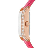 Michael Kors Emery Quartz Diamonds Rose Gold Dial Pink Leather Strap Watch For Women - MK2984 Authentic Buy Shop Now