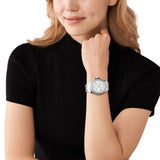 Michael Kors Everest Three hand Silver Dial Silver Steel Strap Watch For Women - MK7403 Authentic Buy Shop Now