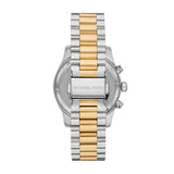 Michael Kors Lexington Chronograph Green Dial Two Tone Steel Strap Watch For Women - MK7303 Authentic Buy Shop Now