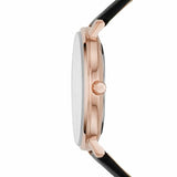 Michael Kors Pyper Quartz White Dial Black Leather Strap Watch For Women - MK2834 Authentic Buy Shop Now