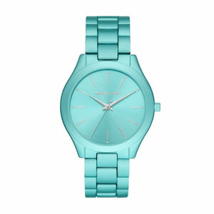 Michael Kors Slim Runway Blue Dial Blue Steel Strap Watch For Women - MK4525 Authentic Buy Shop Now
