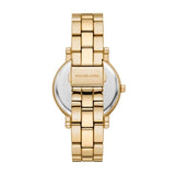 Michael Kors Corey Three Hand Black Dial Gold Steel Strap Watch for Women - MK7345 Authentic Buy Shop Now