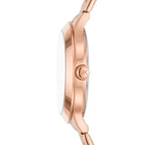 Michael Kors Slim Runway Rose Gold Dial Rose Gold Steel Strap Watch for Women - MK4658 Authentic Buy Shop Now