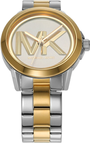 Michael Kors Analog Silver Dial Two Tone Steel Strap Watch For Women - MK7319 Authentic Buy Shop Now