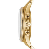 Michael Kors Whitney Chronograph Black Dial Gold Steel Strap Watch for Women - MK7224 Authentic Buy Shop Now