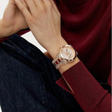 Michael Kors Runway Analog Crystals Rose Gold Dial Two Tone Steel Strap Watch for Women - MK7355 Authentic Buy Shop Now