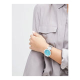 Michael Kors Darci Mother of Pearl Blue Dial Silver Steel Strap Watch for Women - MK3515 Authentic Buy Shop Now