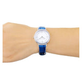 Michael Kors Cinthia Mother of Pearl Dial Blue Leather Strap Watch for Women - MK2661 Authentic Buy Shop Now