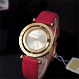 Michael Kors Averi Gold Dial Pink Leather Strap Watch for Women - MK2525 Authentic Buy Shop Now