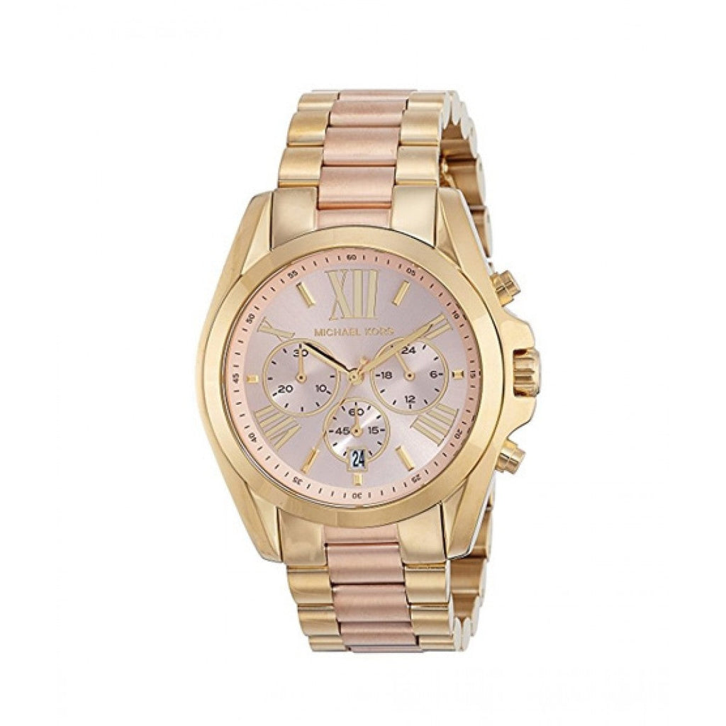 Michael Kors Bradshaw Gold Dial Two Tone Steel Strap Watch for Women - MK6359 Authentic Buy Shop Now