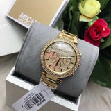 Michael Kors Parker Gold Dial Gold Steel Strap Watch for Women - MK5856 Authentic Buy Shop Now