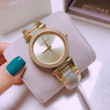 Michael Kors Delray Rose Gold Dial Two Tone Steel Strap Watch for Women - MK4317 Authentic Buy Shop Now
