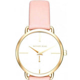 Michael Kors Portia Quartz White Dial Pink Leather Strap Watch For Women - MK2659 Authentic Buy Shop Now