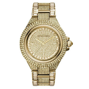 Michael Kors Camille Diamonds Gold Dial Gold Steel Strap Watch for Women - MK5720 Authentic Buy Shop Now