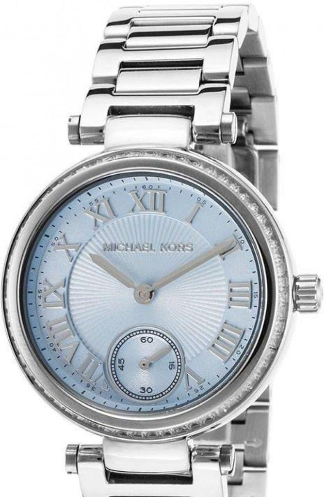 Michael Kors Skylar Quartz Blue Dial Silver Steel Strap Watch For Women - MK5988 Authentic Buy Shop Now
